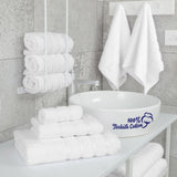 6 Piece 100% Cotton Turkish Bulk Bath Towels - Wholesale Premium Towel Sets - 10 Set Case Pack