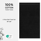 American Soft Linen Bekos 100% Cotton Turkish Towels, 4 Piece Bath Towel Set