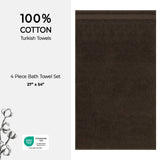 American Soft Linen Bekos 100% Cotton Turkish Towels, 4 Piece Bath Towel Set