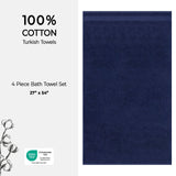 American Soft Linen Bekos 100% Cotton Turkish Towels, 4 Piece Bath Towel Set