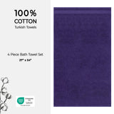 American Soft Linen Bekos 100% Cotton Turkish Towels, 4 Piece Bath Towel Set