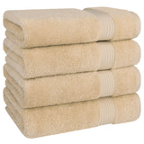 American Soft Linen Bekos 100% Cotton Turkish Towels, 4 Piece Bath Towel Set