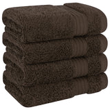 American Soft Linen Bekos 100% Cotton Turkish Towels, 4 Piece Washcloth Towel Set