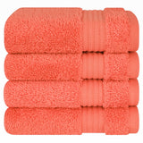 American Soft Linen Bekos 100% Cotton Turkish Towels, 4 Piece Washcloth Towel Set