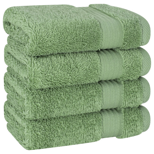 Bekos Cotton Turkish Washcloth Towels Set of 4
