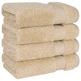 American Soft Linen Bekos 100% Cotton Turkish Towels, 4 Piece Washcloth Towel Set