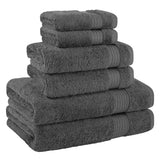 American Soft Linen Bekos 100% Cotton Turkish Towels 6 Piece Bath Towel Set with 18 Different Colors