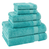 American Soft Linen Bekos 100% Cotton Turkish Towels 6 Piece Bath Towel Set with 18 Different Colors