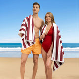 Cabana Striped Oversized Premium Cotton Beach Towel 30x60" - 32 Set Case Pack