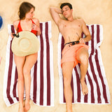Cabana Striped Premium Beach Towels, Premium Cotton, 30x60 Inches, Soft, Absorbent, Sand Free Swim Towels
