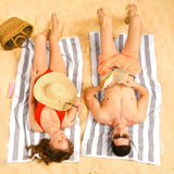 Cabana Striped Premium Beach Towels, Premium Cotton, 30x60 Inches, Soft, Absorbent, Sand Free Swim Towels