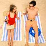 Cabana Striped Premium Beach Towels, Premium Cotton, 30x60 Inches, Soft, Absorbent, Sand Free Swim Towels