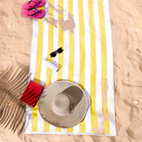 Cabana Striped Premium Beach Towels, Premium Cotton, 30x60 Inches, Soft, Absorbent, Sand Free Swim Towels