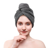 American Soft Linen Extremely Soft, Super Absorbent and Fast Drying Hair Towel with 2 buttons