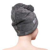 American Soft Linen Extremely Soft, Super Absorbent and Fast Drying Hair Towel with 2 buttons
