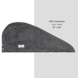 American Soft Linen Extremely Soft, Super Absorbent and Fast Drying Hair Towel with 2 buttons