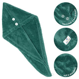 American Soft Linen Extremely Soft, Super Absorbent and Fast Drying Hair Towel with 2 buttons