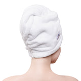 American Soft Linen Extremely Soft, Super Absorbent and Fast Drying Hair Towel with 2 buttons