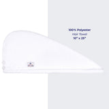 American Soft Linen Extremely Soft, Super Absorbent and Fast Drying Hair Towel with 2 buttons