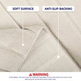 American Soft Linen Katiy Bath Rug – 21x34 Inches Non-Slip Premium Cotton Comfort - Bath Mats for Bathroom