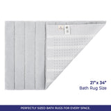 American Soft Linen Katiy Bath Rug – 21x34 Inches Non-Slip Premium Cotton Comfort - Bath Mats for Bathroom