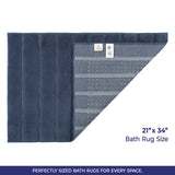 American Soft Linen Katiy Bath Rug – 21x34 Inches Non-Slip Premium Cotton Comfort - Bath Mats for Bathroom