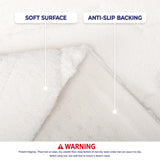 American Soft Linen Lovi Bath Rug – 21"x34" Premium Cotton, Non-Slip Design - Bath Mats for Bathroom