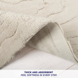 American Soft Linen Lovi Bath Rug – 21"x34" Premium Cotton, Non-Slip Design - Bath Mats for Bathroom