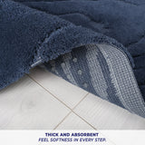 American Soft Linen Lovi Bath Rug – 21"x34" Premium Cotton, Non-Slip Design - Bath Mats for Bathroom
