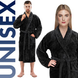 American Soft Linen Super Soft, Absorbent and Fluffy, Unisex Fleece Bathrobe