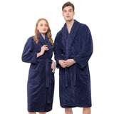 American Soft Linen Unisex Fleece Bathrobe, Super Soft, Absorbent and Fluffy - Wholesale
