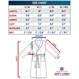 American Soft Linen Unisex Fleece Bathrobe, Super Soft, Absorbent and Fluffy - Wholesale