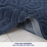 American Soft Linen Meja Bath Rug – 21x34" Decorative Premium Cotton Rug - Bath Mats for Bathroom