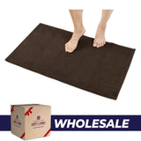 American Soft Linen 100% Cotton Bath Mat Rugs, 20x34 inches Slip Resistant Bottom Base Bath Mats for Bathroom - 35 Set Case Pack