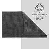 American Soft Linen 100% Cotton Bath Mat Rugs, 20x34 inches Slip Resistant Bottom Base Bath Mats for Bathroom - 35 Set Case Pack