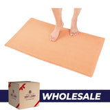 American Soft Linen 100% Cotton Bath Mat Rugs, 20x34 inches Slip Resistant Bottom Base Bath Mats for Bathroom - 35 Set Case Pack
