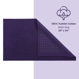 American Soft Linen 100% Cotton Bath Mat Rugs, 20x34 inches Slip Resistant Bottom Base Bath Mats for Bathroom - 35 Set Case Pack