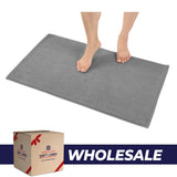 American Soft Linen 100% Cotton Bath Mat Rugs, 20x34 inches Slip Resistant Bottom Base Bath Mats for Bathroom - 35 Set Case Pack