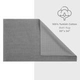 American Soft Linen 100% Cotton Bath Mat Rugs, 20x34 inches Slip Resistant Bottom Base Bath Mats for Bathroom - 35 Set Case Pack