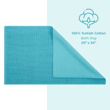 American Soft Linen 100% Cotton Bath Mat Rugs, 20x34 inches Slip Resistant Bottom Base Bath Mats for Bathroom - 35 Set Case Pack
