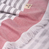 4 Packed Terry Peshtemal and Beach Towel, Mediterranean Collection, 35" x 60",  Modern & Traditional Turkish Towels - 11 Set Case Pack