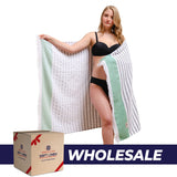 Mediterranean 100% Cotton Turkish Peshtemals, 35" x 60",  Modern & Traditional Turkish Towels - 44 Set Case Pack