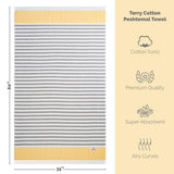 Mediterranean 100% Cotton Turkish Peshtemals, 35" x 60",  Modern & Traditional Turkish Towels - 44 Set Case Pack