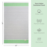 Mediterranean 100% Cotton Turkish Peshtemals, 35" x 60",  Modern & Traditional Turkish Bath Towels