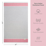 Mediterranean 100% Cotton Turkish Peshtemals, 35" x 60",  Modern & Traditional Turkish Bath Towels