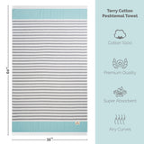 Mediterranean 100% Cotton Turkish Peshtemals, 35" x 60",  Modern & Traditional Turkish Bath Towels