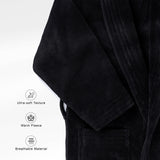 American Soft Linen Luxury Women’s Fleece Bathrobe – Ultra Soft, Warm & Lightweight Plush Robe