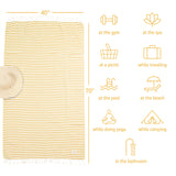 American Soft Linen Turkish Peshtemal Beach Towels, Cotton 4 Pack, 40" x 70" Size, Swim Towels for Beach and Pool Towels