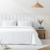 American Soft Linen 100% Washed Cotton Percale Duvet Cover Set – Soft Breathable Bedding Set with Pillow Shams