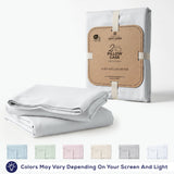American Soft Linen 100% Washed Cotton Percale Pillowcase Set (2 Pack) – Soft Breathable Pillow Covers